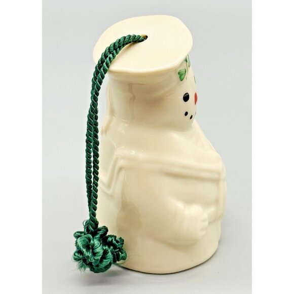 Belleek Sailor Snowman Christmas Ornament 1999 Bell Made In Ireland B2411 - Picture 4 of 9